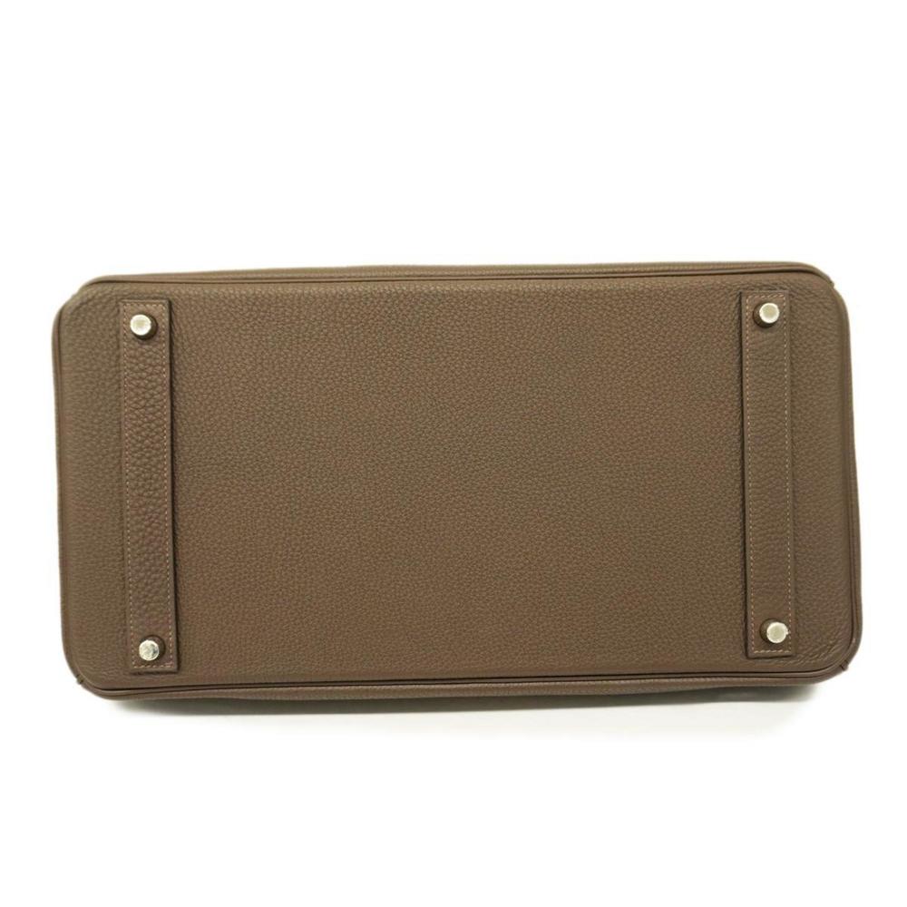 Hermes Handbag Birkin 40 Y Engraved Togo Chocolat Ladies - Picture 3 of 14